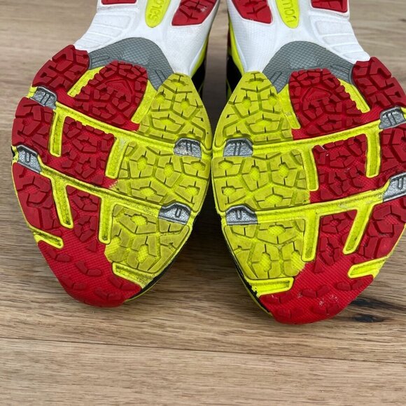 Salomon X Scream 3D Running Shoe Size 7 Red Green Quicklace Trail Outdoor main image 12